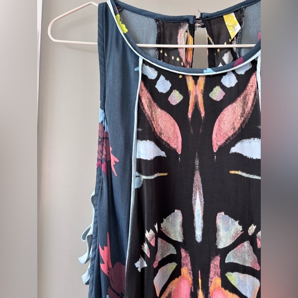 Free People Pink and Orange Halter Sundress Top - Picture 2 of 5